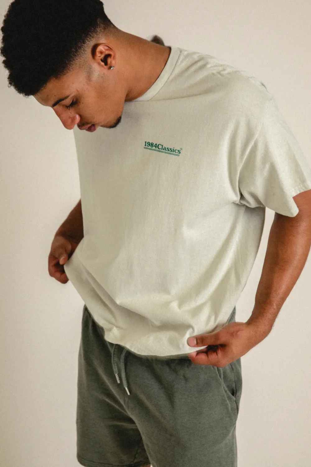 Vice 84 'Classics' Vintage Washed Tee - Cream