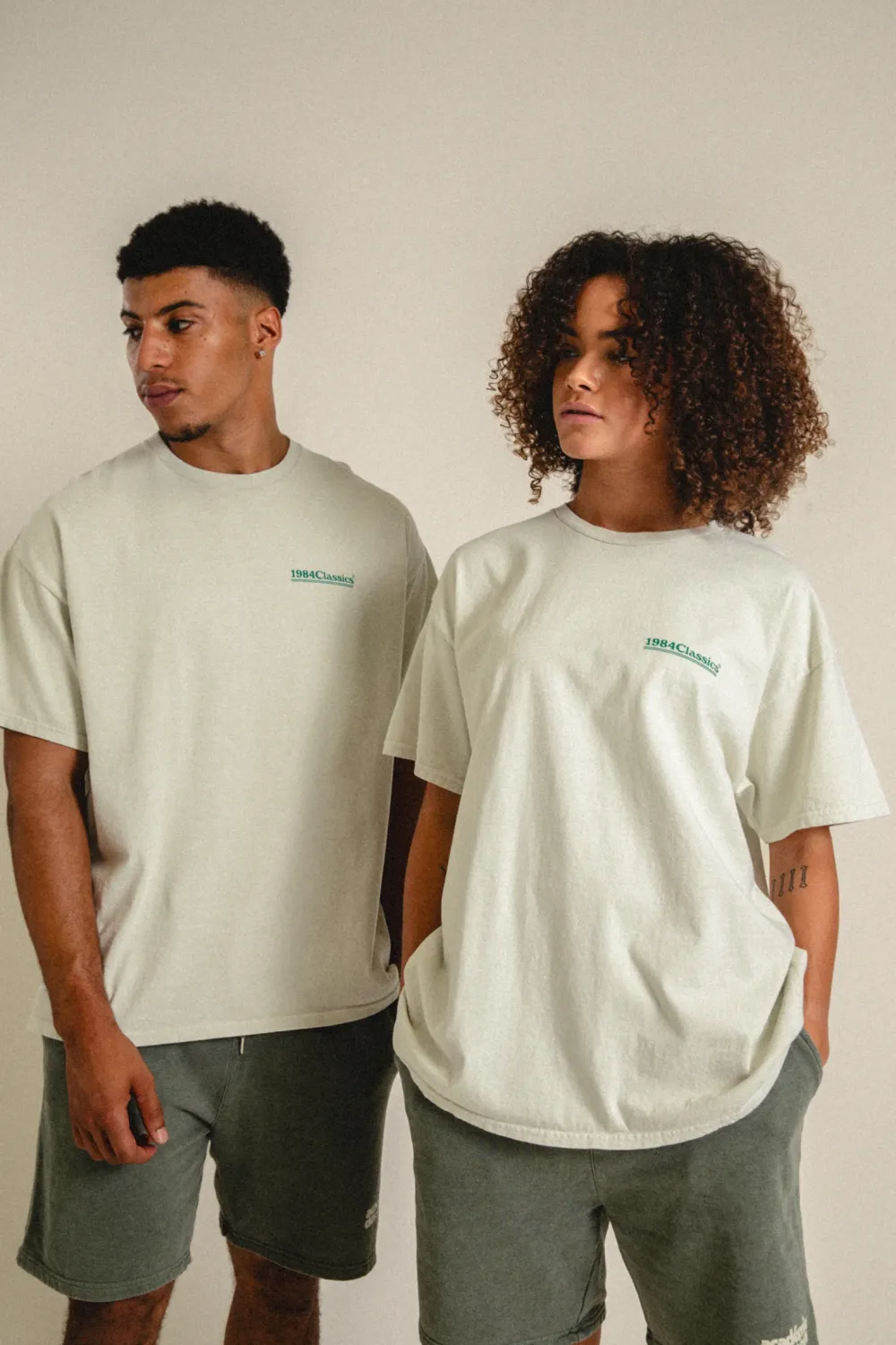 Vice 84 'Classics' Vintage Washed Tee - Cream