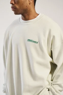 Vice 84 'Classics' Vintage Washed Sweater - Cream