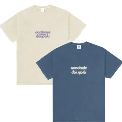 Vice 84 'Club Académie' Vintage Washed Tee Twinpack - Cream/Navy