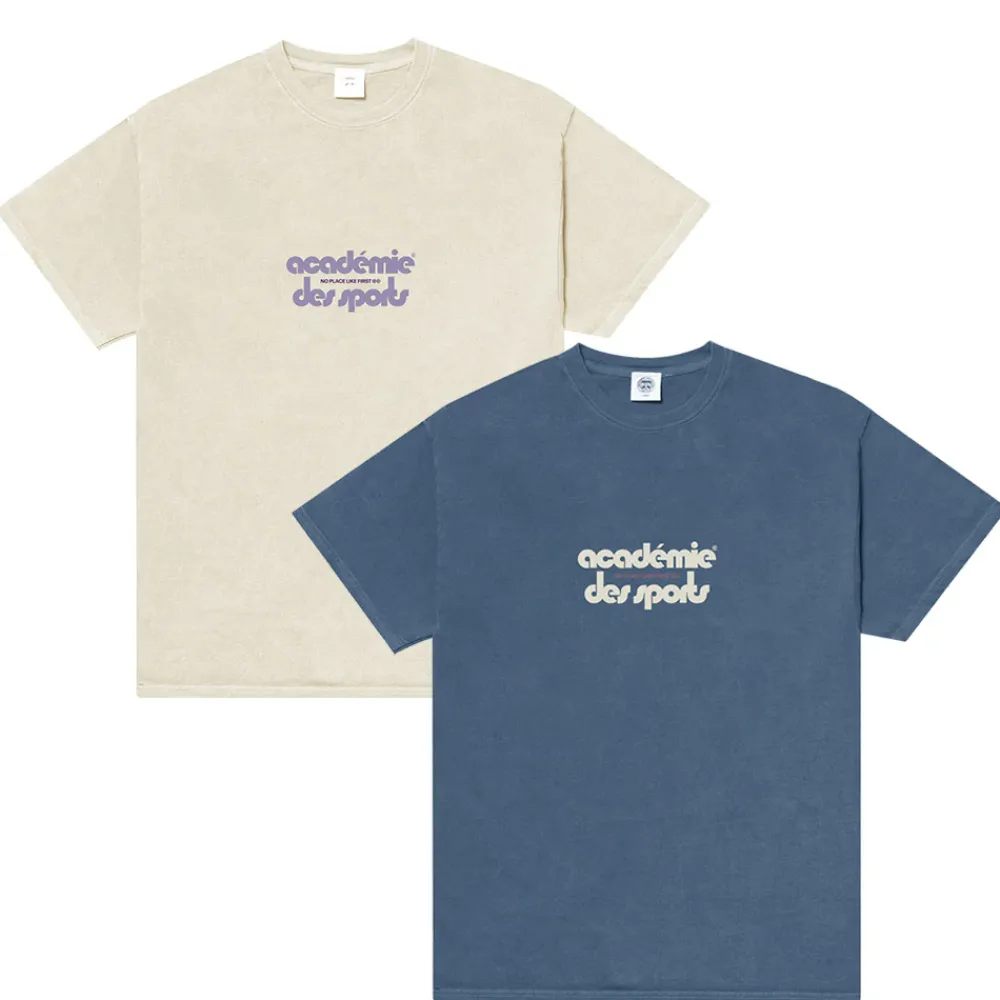 Vice 84 'Club Académie' Vintage Washed Tee Twinpack - Cream/Navy