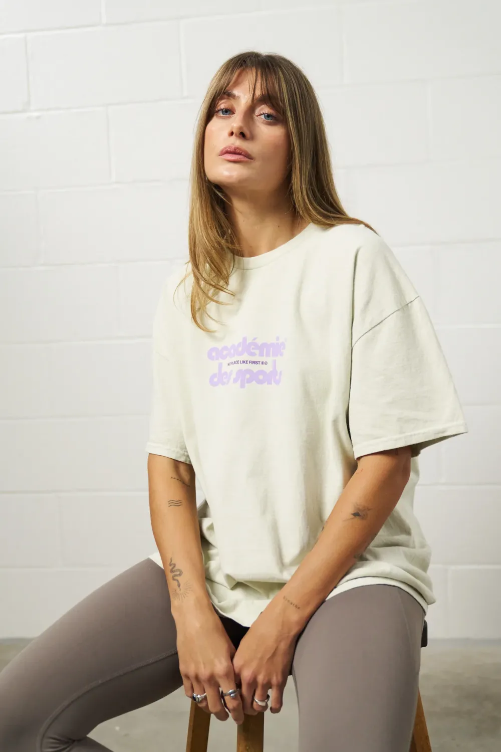 Vice 84 'Club Académie' Vintage Washed Tee Twinpack - Cream/Navy