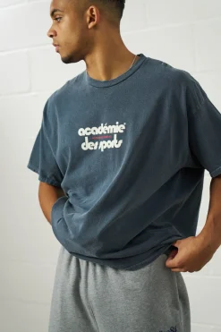 Vice 84 'Club Académie' Vintage Washed Tee - Navy