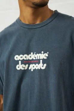 Vice 84 'Club Académie' Vintage Washed Tee - Navy