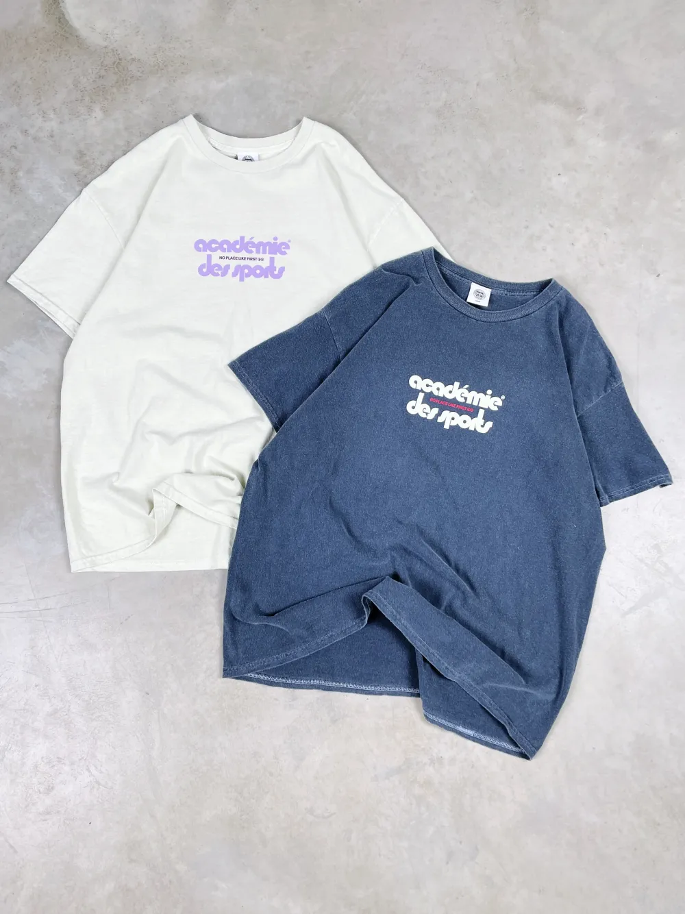 Vice 84 'Club Académie' Vintage Washed Tee - Navy