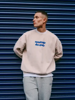 Vice 84 'Club Académie' Vintage Washed Sweater - Sand