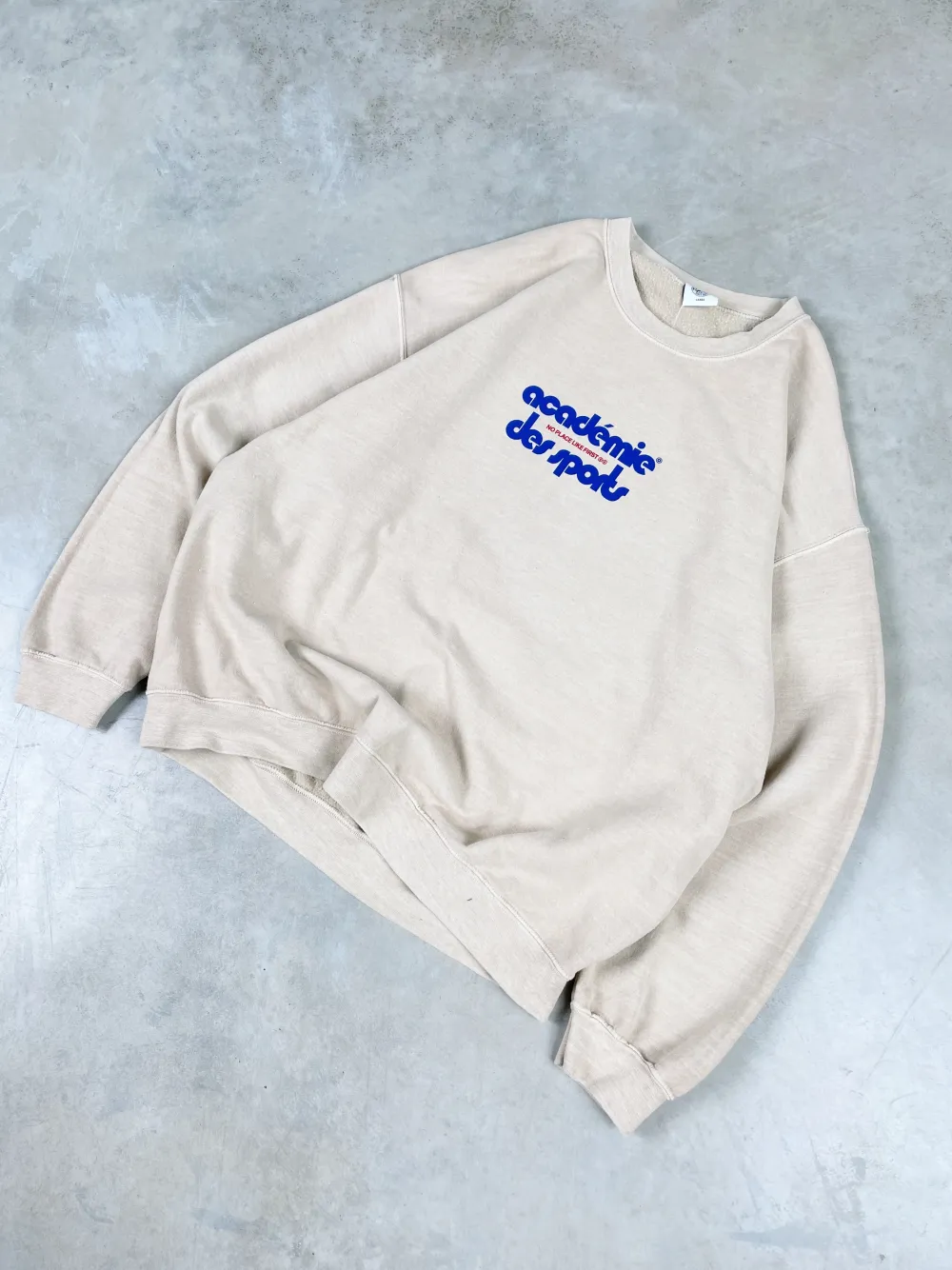 Vice 84 'Club Académie' Vintage Washed Sweater - Sand