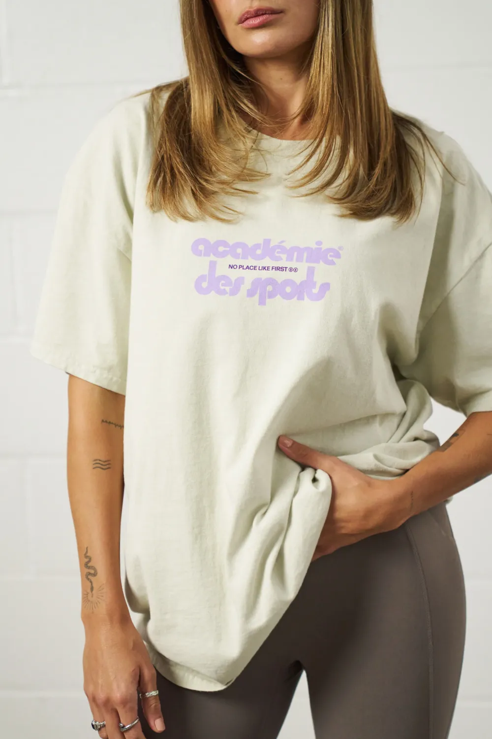 Vice 84 'Club Académie' Vintage Washed Tee - Cream