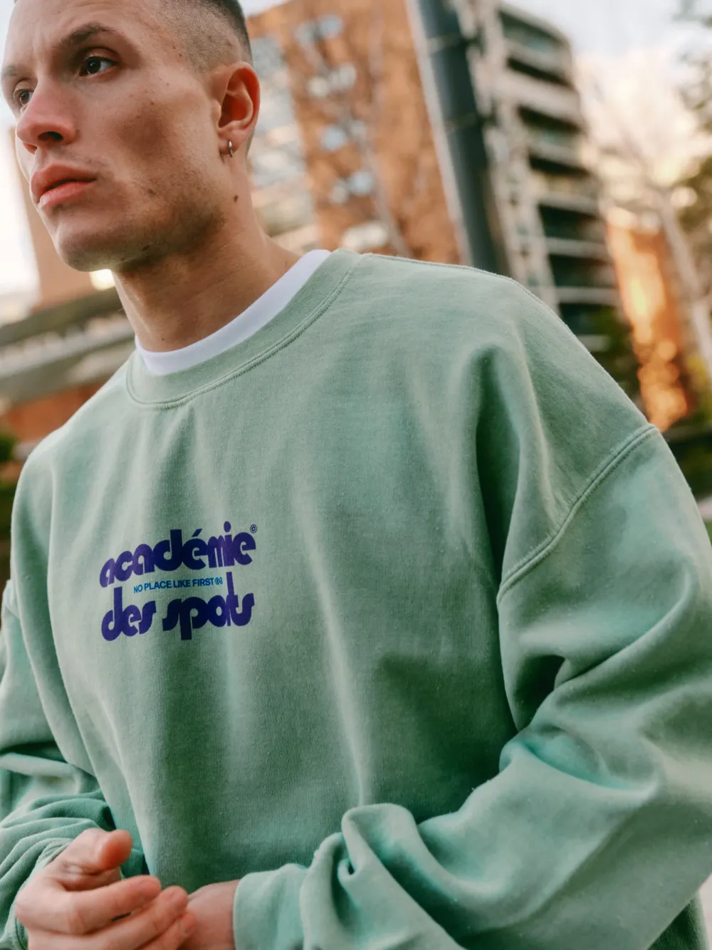 Vice 84 'Club Académie' Vintage Washed Sweater - Pistachio