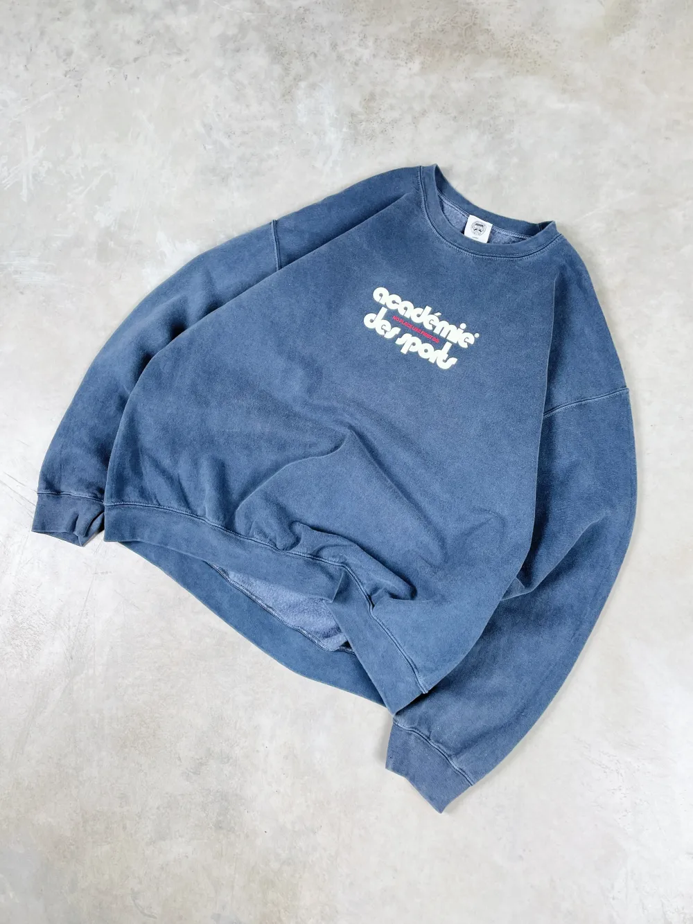 Vice 84 'Club Académie' Vintage Washed Sweater - Navy