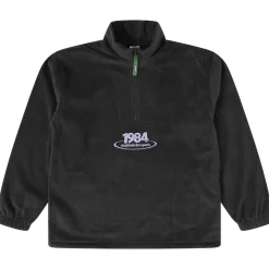 Vice 84 'Disc' Fleece 1/2 Zip Pullover - Black / Navy / Forest Green