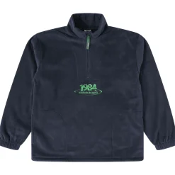 Vice 84 'Disc' Fleece 1/2 Zip Pullover - Black / Navy / Forest Green