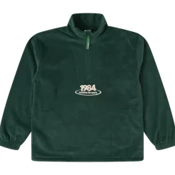 Vice 84 'Disc' Fleece 1/2 Zip Pullover - Black / Navy / Forest Green
