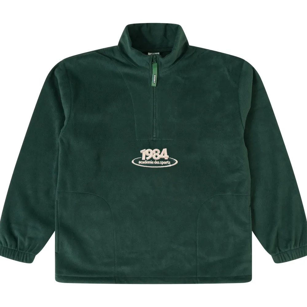 Vice 84 'Disc' Fleece 1/2 Zip Pullover - Black / Navy / Forest Green