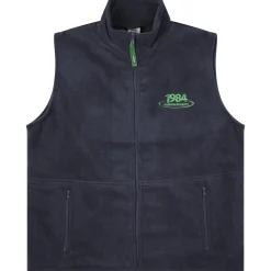 Vice 84 'Disc' Fleece Gilet - Forest Green / Navy