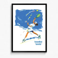 Vice 84 'First Serve' Art Print - White