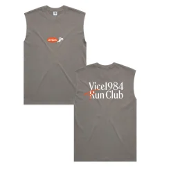 Vice 84 'Fun Club' Active Tank - Faded Grey