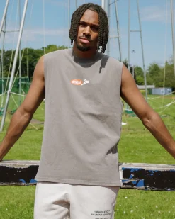 Vice 84 'Fun Club' Active Tank - Faded Grey