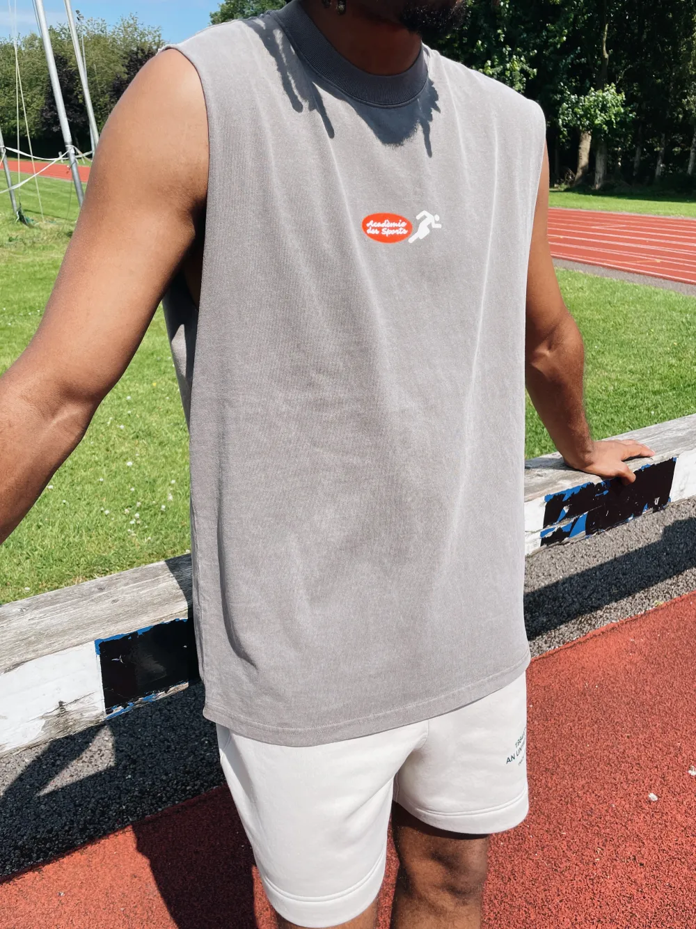 Vice 84 'Fun Club' Active Tank - Faded Grey