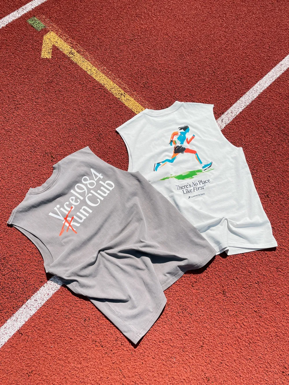Vice 84 'Fun Club' Active Tank - Faded Grey