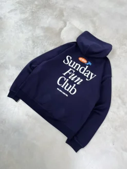 Vice 84 'Fun Club' Zip Up Hoodie - Navy