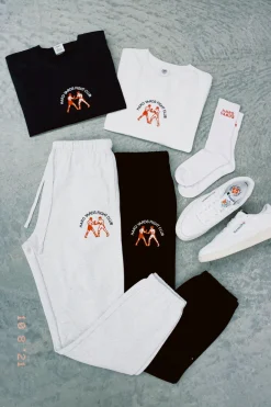 Vice 84 'Hard Yards Fight Club' Embroidered Joggers - Black