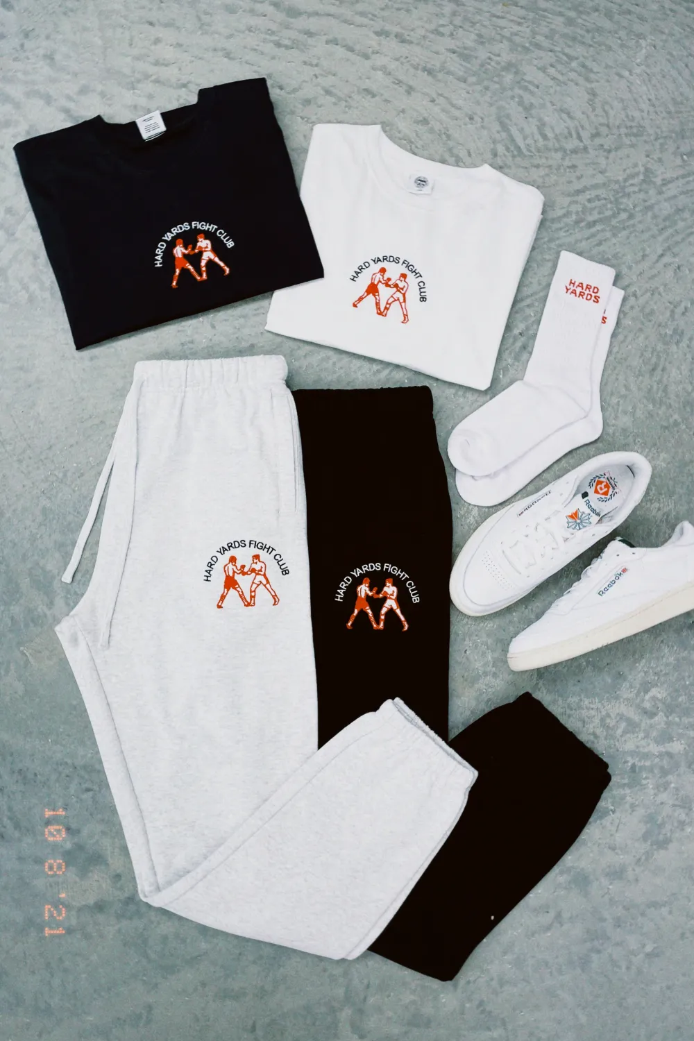 Vice 84 'Hard Yards Fight Club' Embroidered Joggers - Black