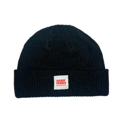 Vice 84 'Hard Yards' Fisherman Ribbed Beanie - Black