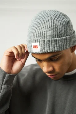 Vice 84 'Hard Yards' Fisherman Ribbed Beanie - Grey