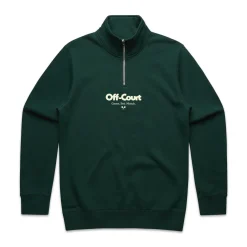 Vice 84 'Off-Court GSM' 1/4 Zip Sweater - Pine