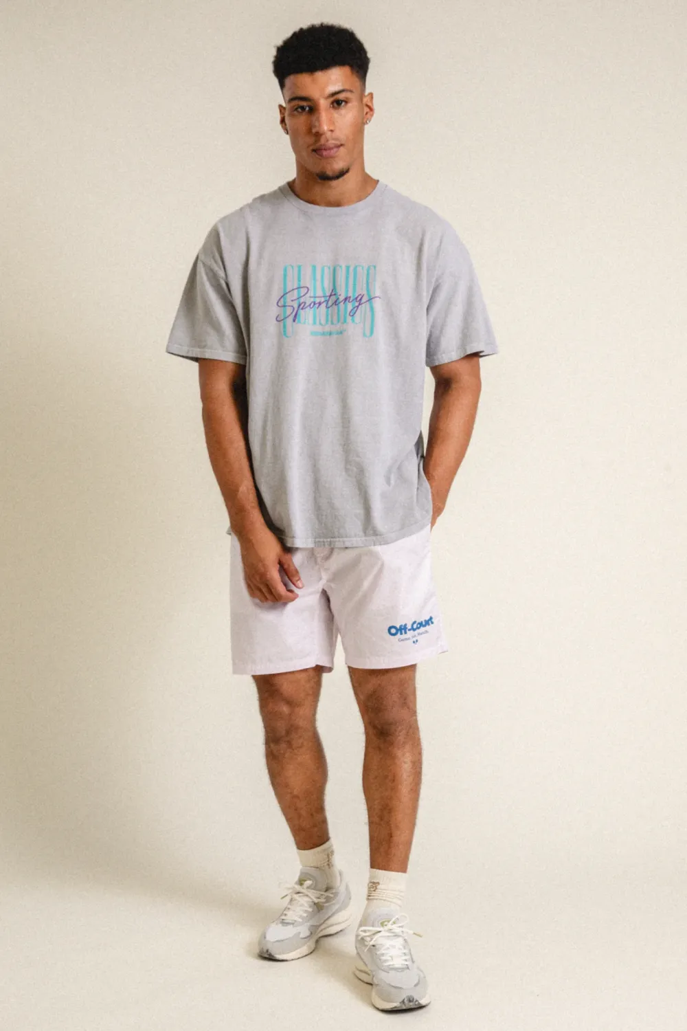 Vice 84 'Off-Court GSM' Beach Short - Light Pink