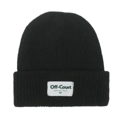 Vice 84 'Off-Court GSM' Cosy Ribbed Beanie - Black