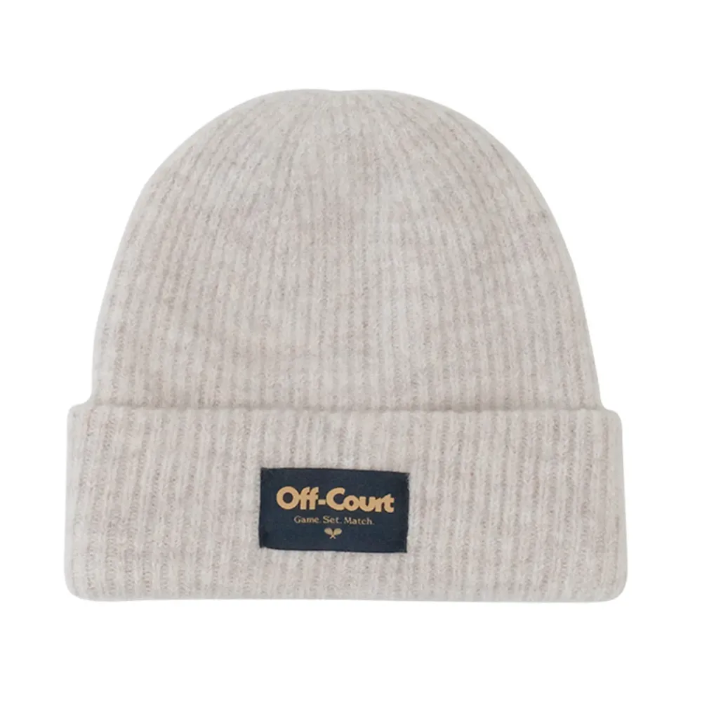 Vice 84 'Off-Court GSM' Cosy Ribbed Beanie - Almond