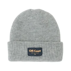 Vice 84 'Off-Court GSM' Cosy Ribbed Beanie - Grey
