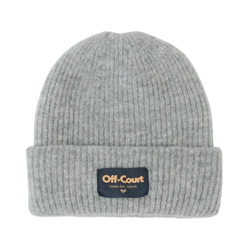 Vice 84 'Off-Court GSM' Cosy Ribbed Beanie - Grey