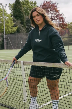 Discounted Bundles Vice 84 'Off-Court GSM' Half Zip Sweater & Shorts Set - Pine