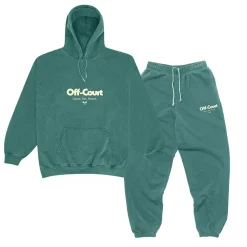 Vice 84 'Off-Court GSM' Hoodie & Jogger Set - Vintage Washed Forest