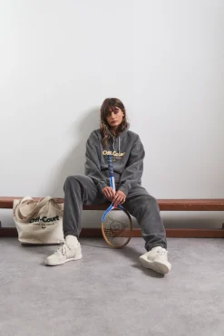 Vice 84 'Off-Court GSM' Hoodie & Jogger Set -  Vintage Washed Charcoal