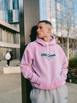 Vice 84 'Off-Court GSM' Vintage Washed Hoodie - Pink