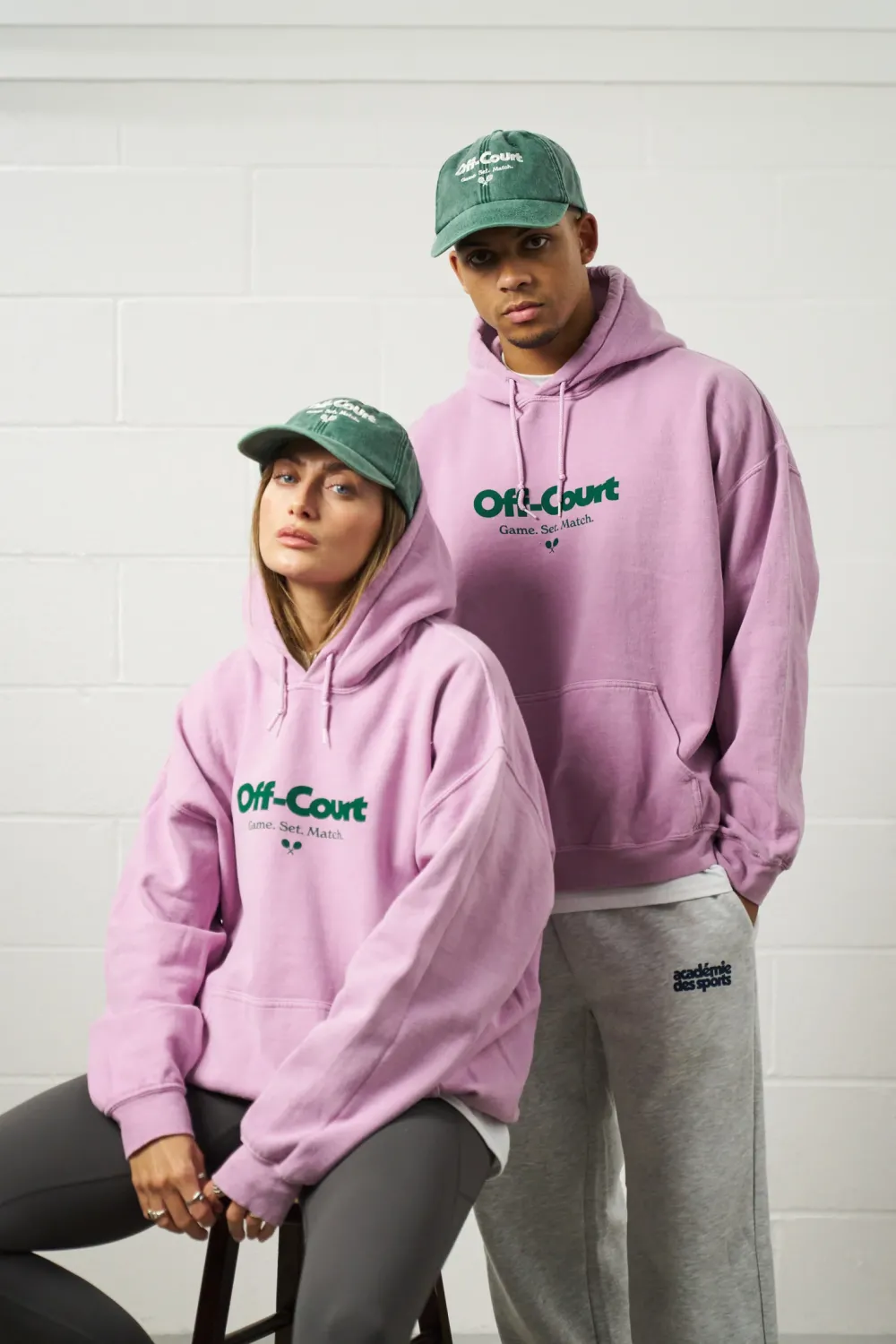 Vice 84 'Off-Court GSM' Vintage Washed Hoodie - Pink
