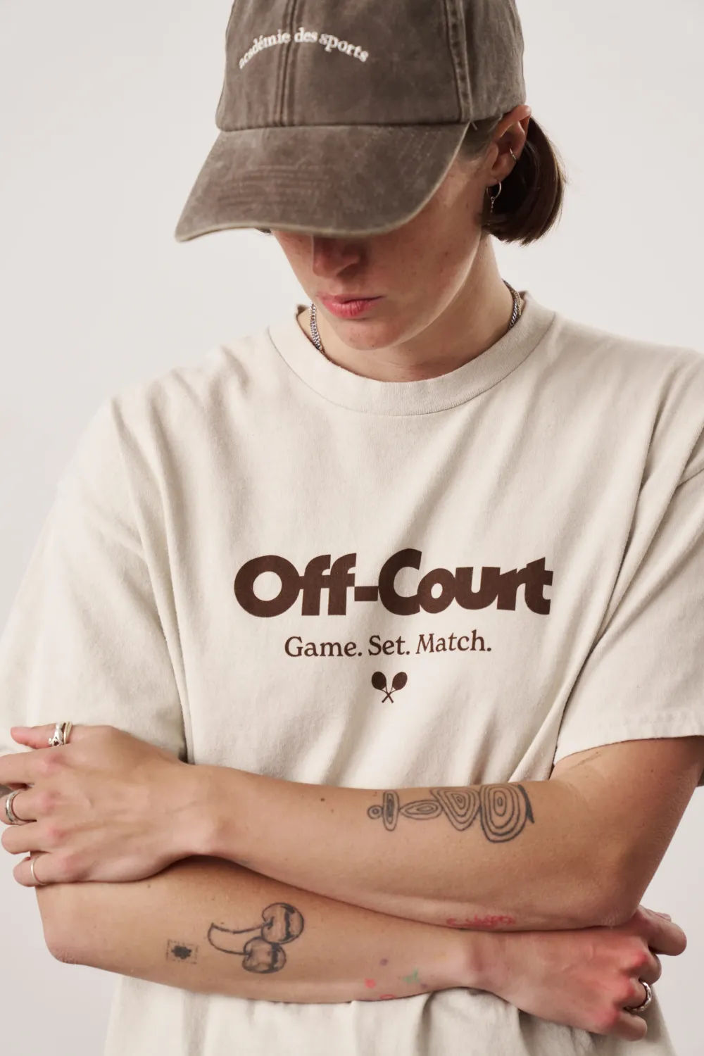 Vice 84 'Off-Court GSM' Vintage Washed Tee Twinpack - Pink/Cream