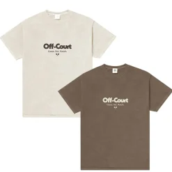Vice 84 'Off-Court GSM' Vintage Washed Tee Twinpack - Brown/Cream