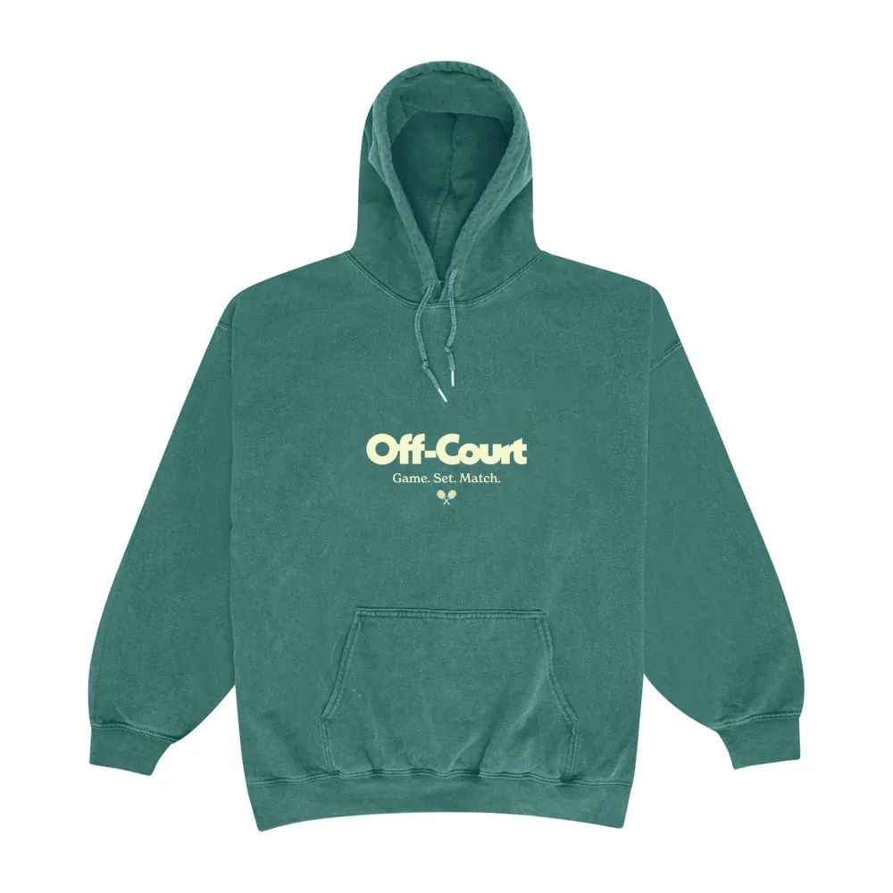 Vice 84 'Off-Court GSM' Vintage Washed Hoodie - Forest