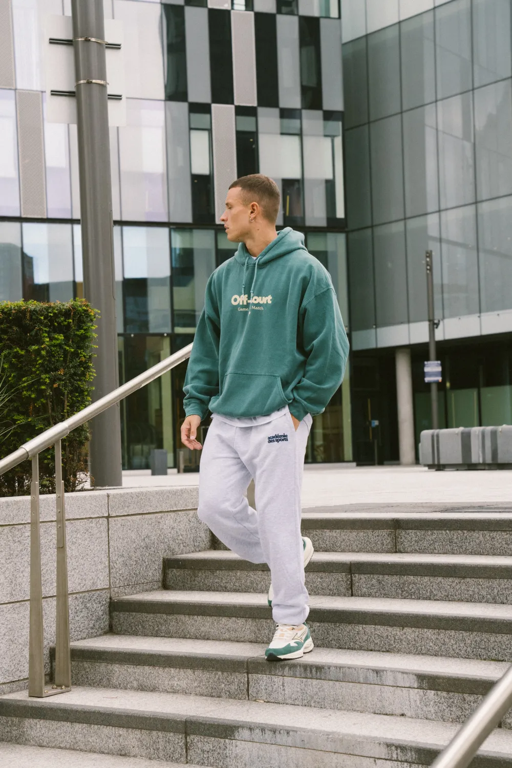 Vice 84 'Off-Court GSM' Vintage Washed Hoodie - Forest