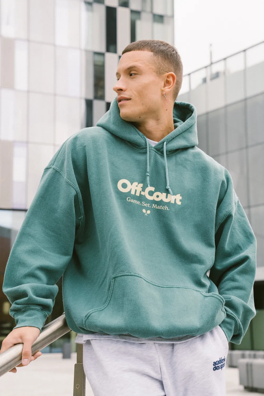 Vice 84 'Off-Court GSM' Vintage Washed Hoodie - Forest