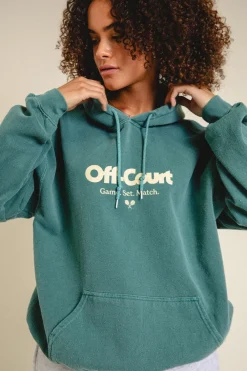 Vice 84 'Off-Court GSM' Vintage Washed Hoodie - Forest
