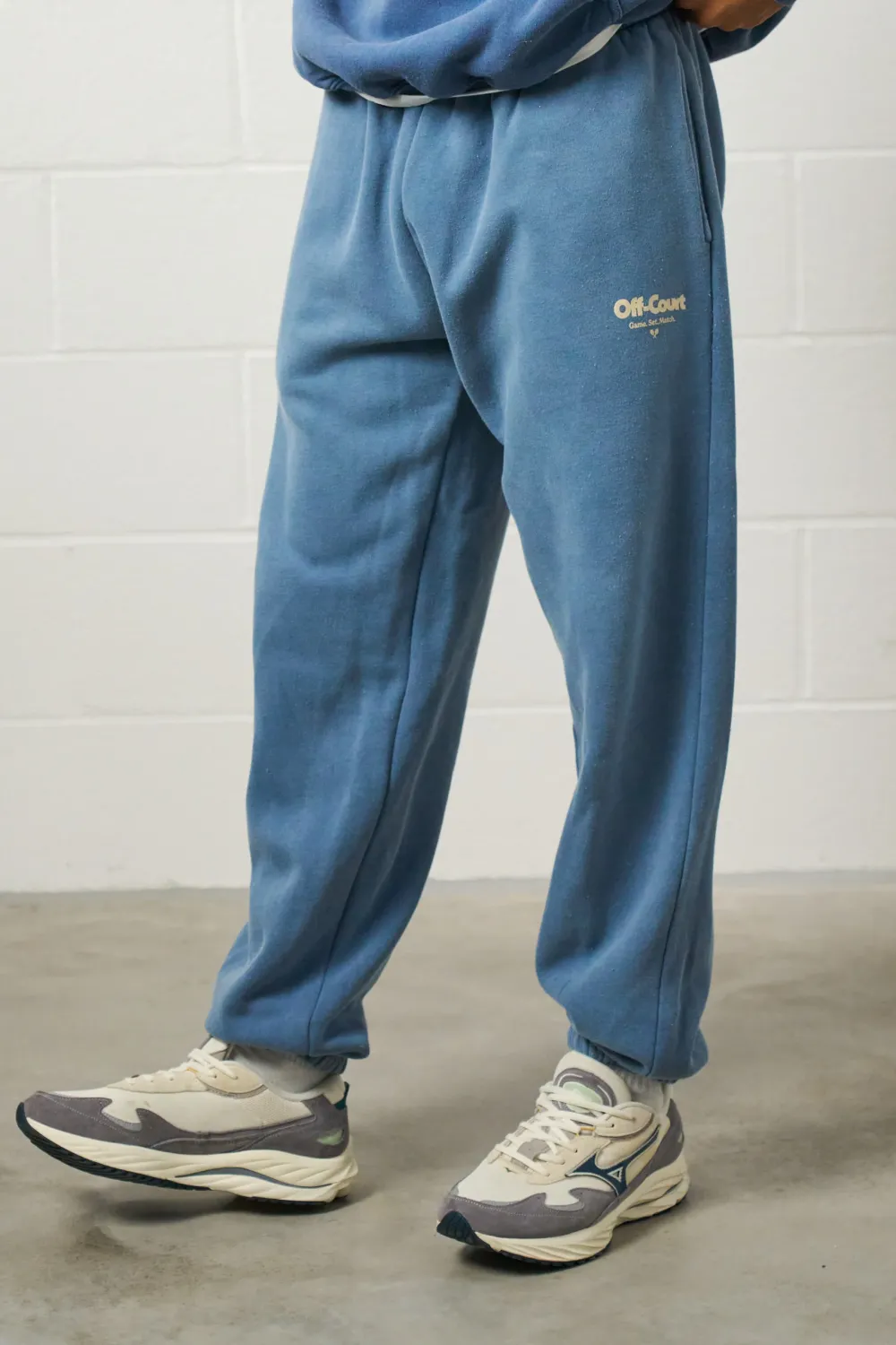 Vice 84 'Off-Court GSM' Vintage Washed Joggers - Blue