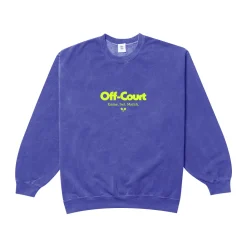 Vice 84 'Off-Court GSM' Vintage Washed Sweater - Purple