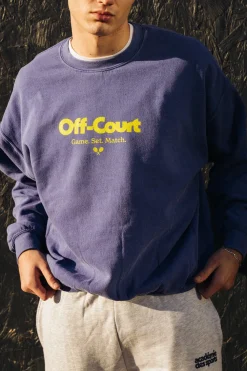 Vice 84 'Off-Court GSM' Vintage Washed Sweater - Purple