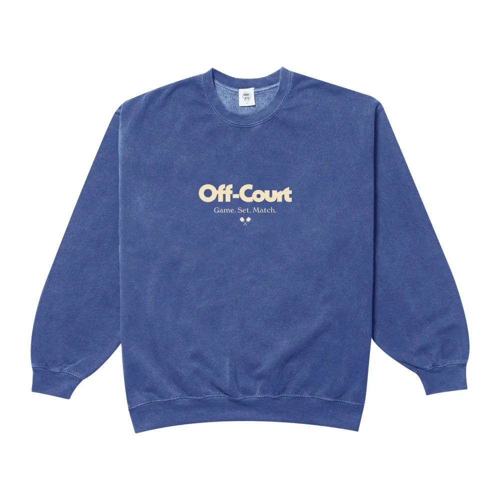 Vice 84 'Off-Court GSM' Vintage Washed Sweater - Navy